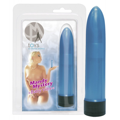 VIBRATORE CLASSICO MANDY MYSTERY "BABY VIBE" BLU