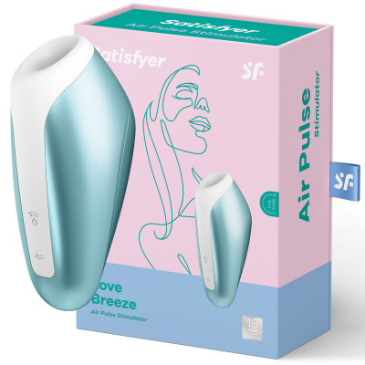 STIMOLATORE CLITORIDE - SATISFYER LOVE BREEZE - ICE BLUE