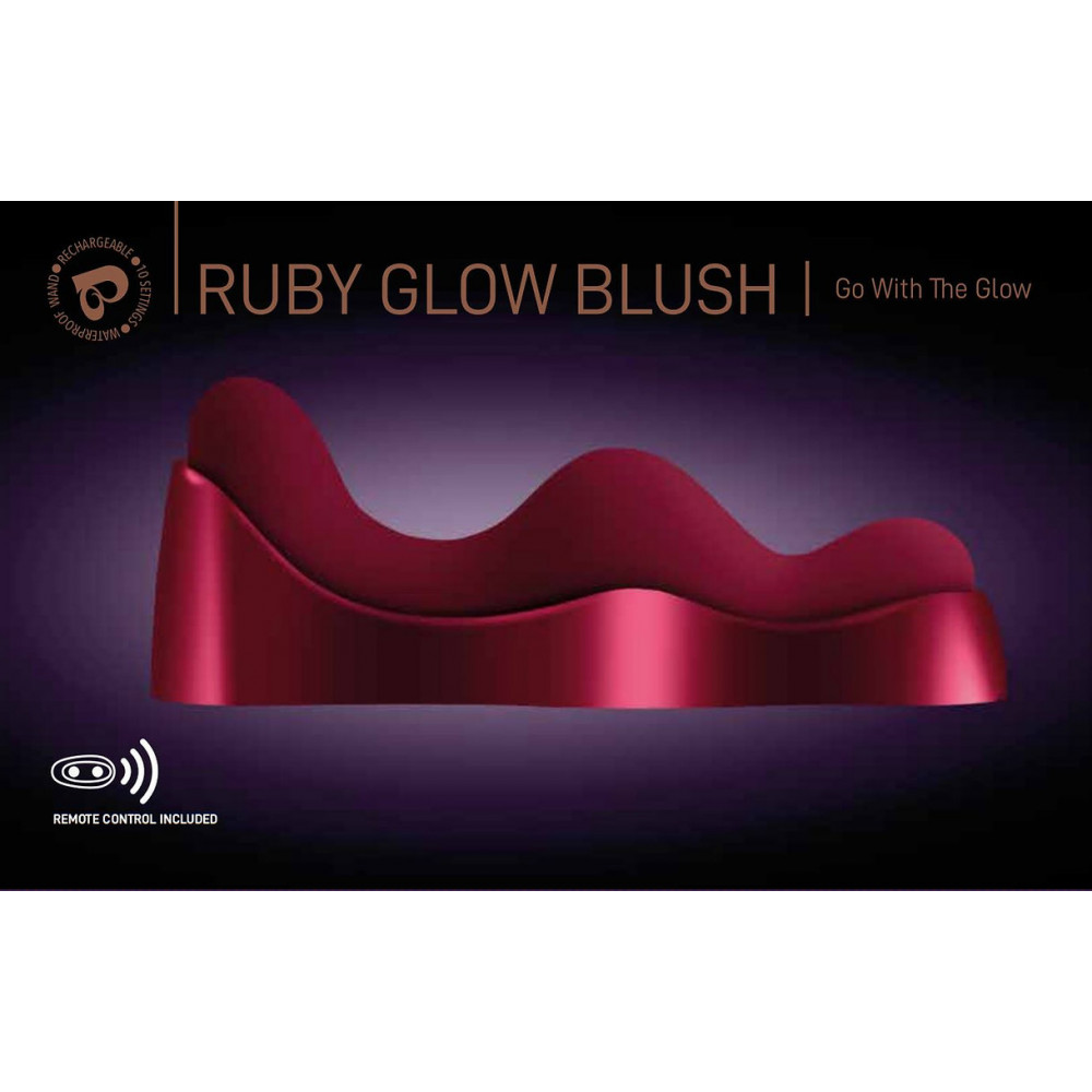 Rocks Off Ruby Glow Blush - Vibratore Punto G, 10 MOD, Ricaricabile