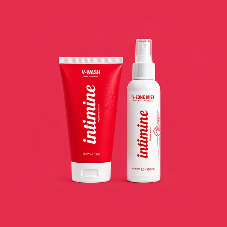 Intimine Daily Confidence Duo featuring V-Wash and V-Zone Mist.