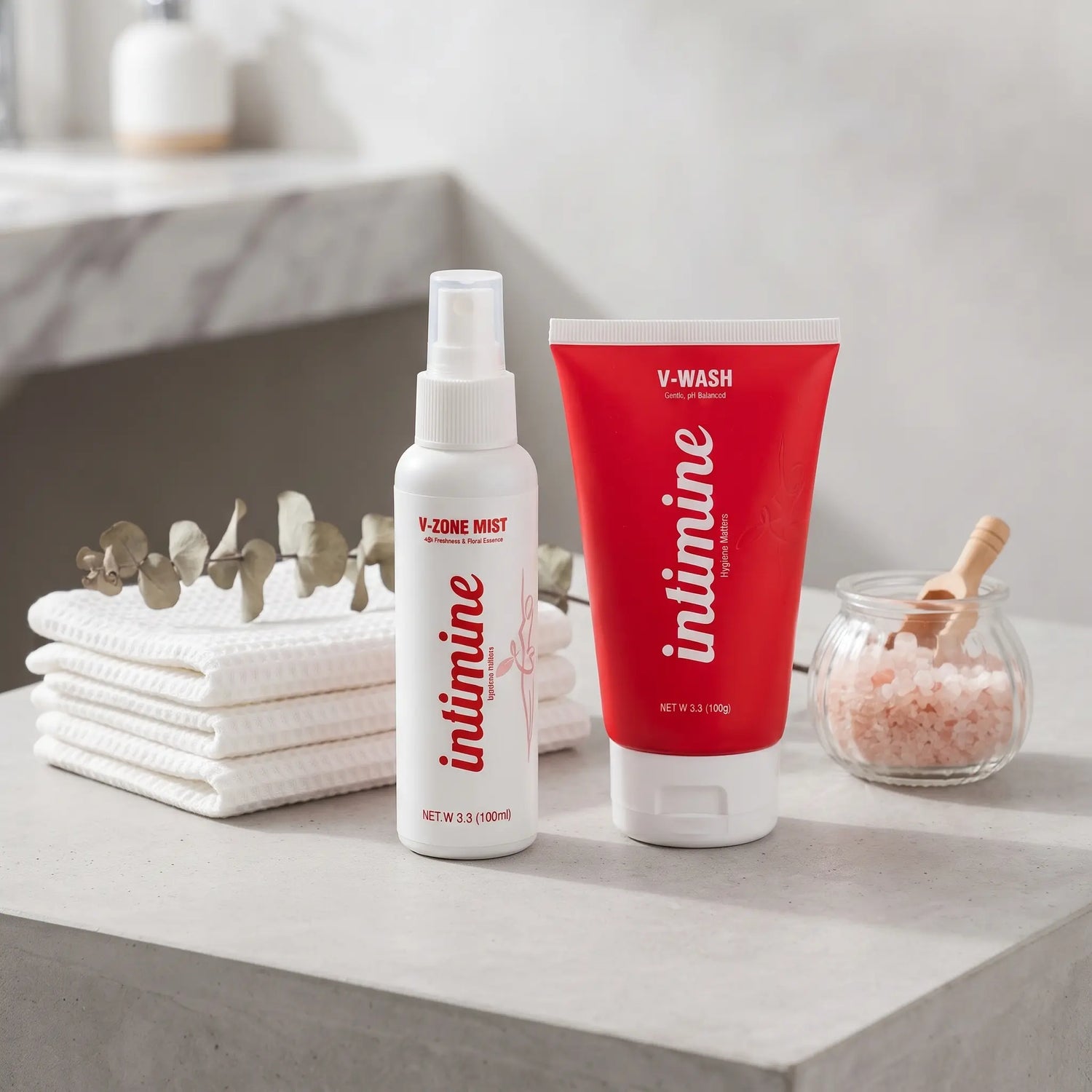 Intimine V-Wash and V-Zone Mist for everyday intimate care