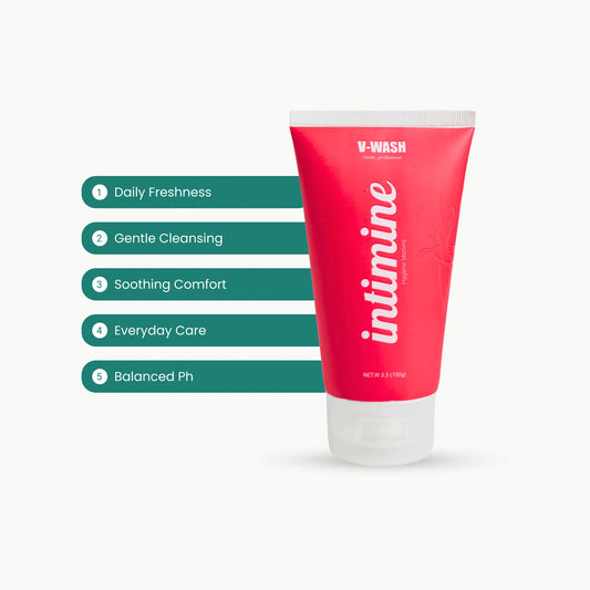 Key benefits of Intimine V-Wash for gentle cleansing and daily intimate hygiene